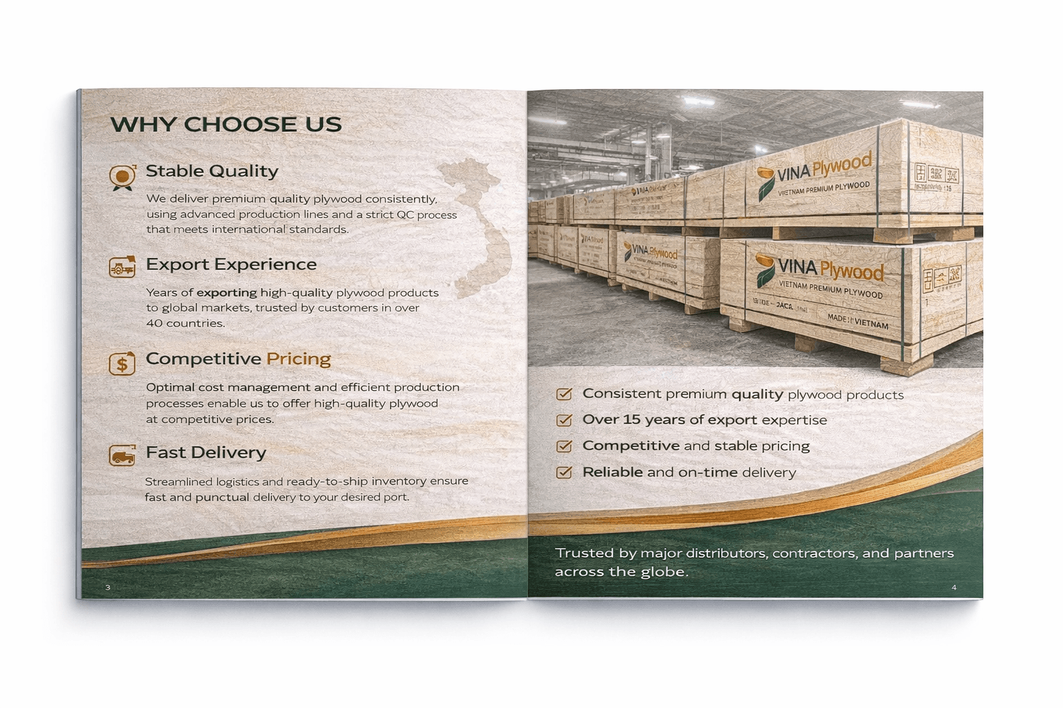 VINA Plywood why choose us catalogue spread